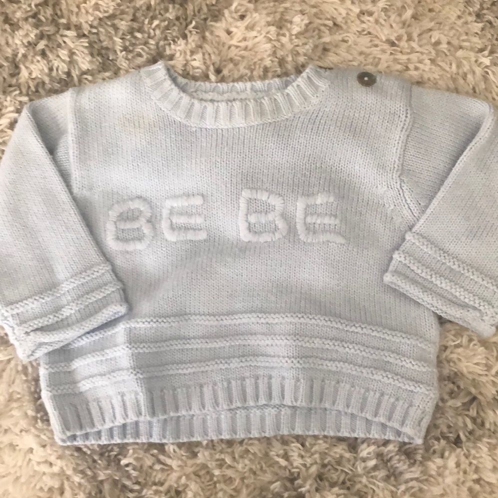 Bebe baby blue sweater unisex